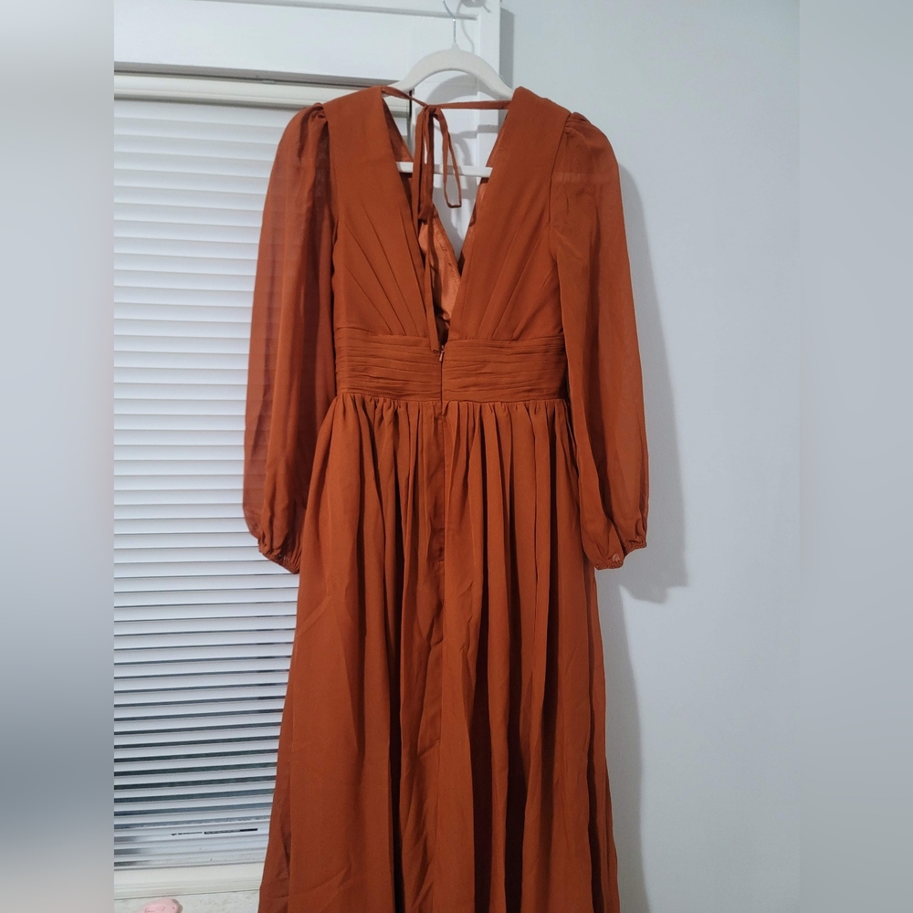 V NIAX, Wedding dress, burnt orange, Size 8